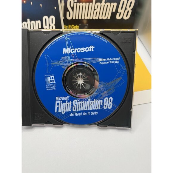 Microsoft Flight Simulator 98 (PC, 1997) & Microsoft SideWinder 3D Pro Vintage - Picture 12 of 14